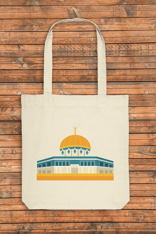 Jute Beutel Masjid al-Aqsa/ al-Sakhra in Jerusalem Moden Style Groß