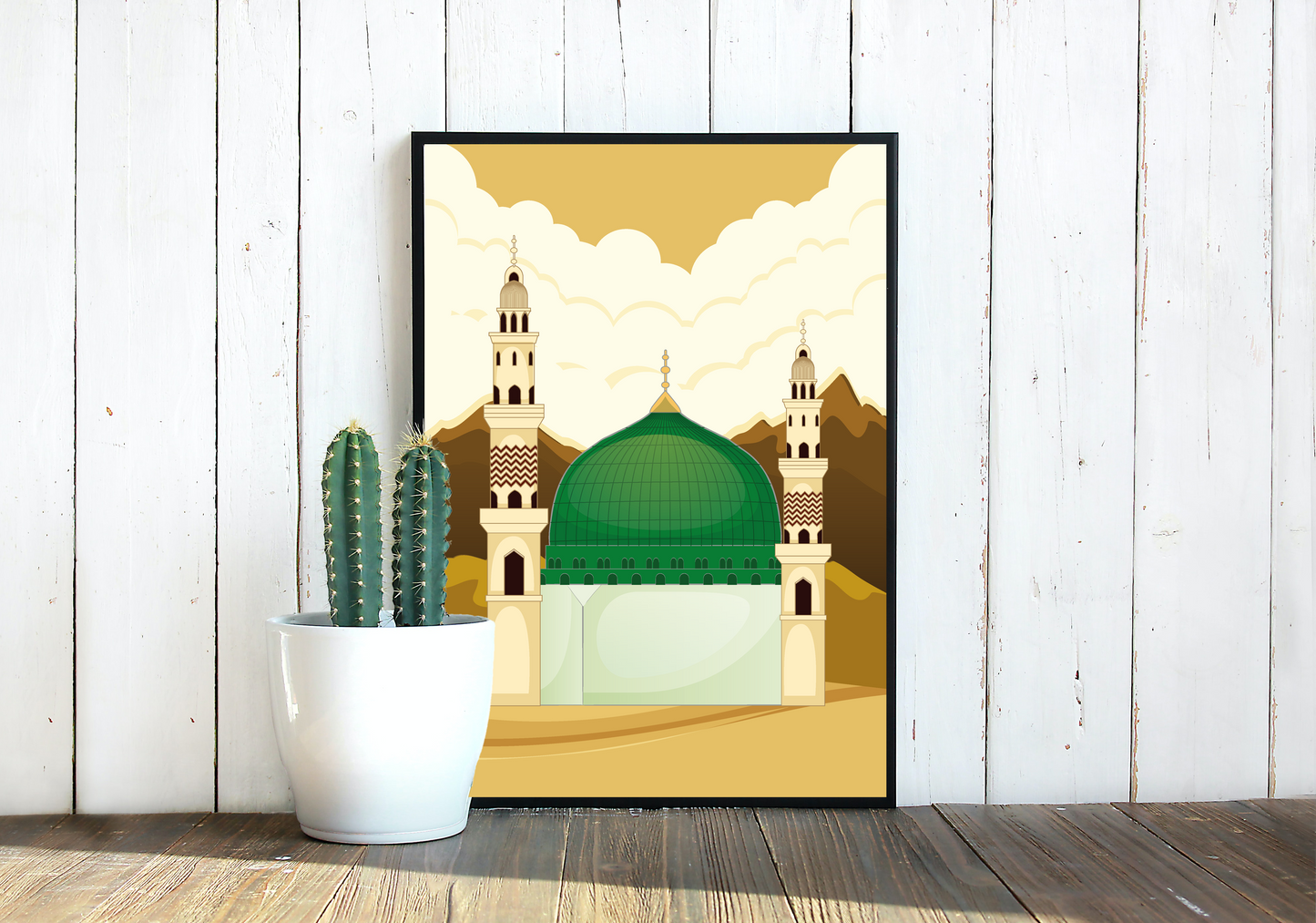 Poster an-Nabawi Moschee in Madina Modern