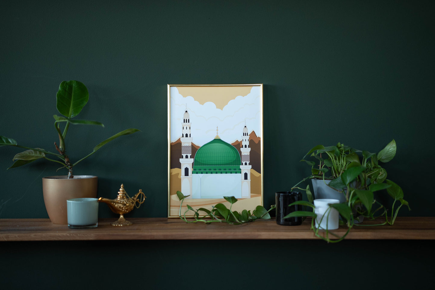 Poster Set Masjid al-Haram, Masjid an-Nabawi, Masjid al-Sakhra/al-Aqsa Modern