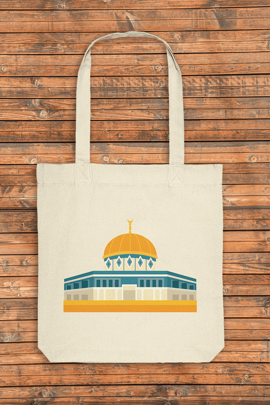 Jute Beutel Masjid al-Aqsa/ al-Sakhra in Jerusalem Moden Style Groß