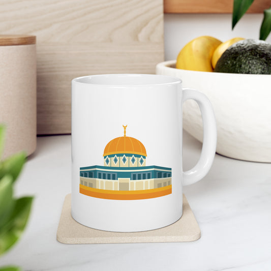 Tasse Masjid al-Sakhra/ al-Aqsa Felsendom in Jerusalem Modern