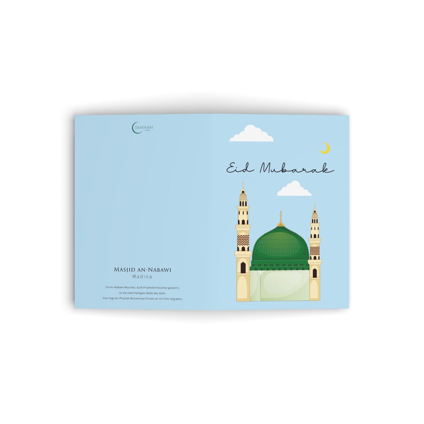 Islamische Grußkarte an-Nabawi in Madina Modern Eid