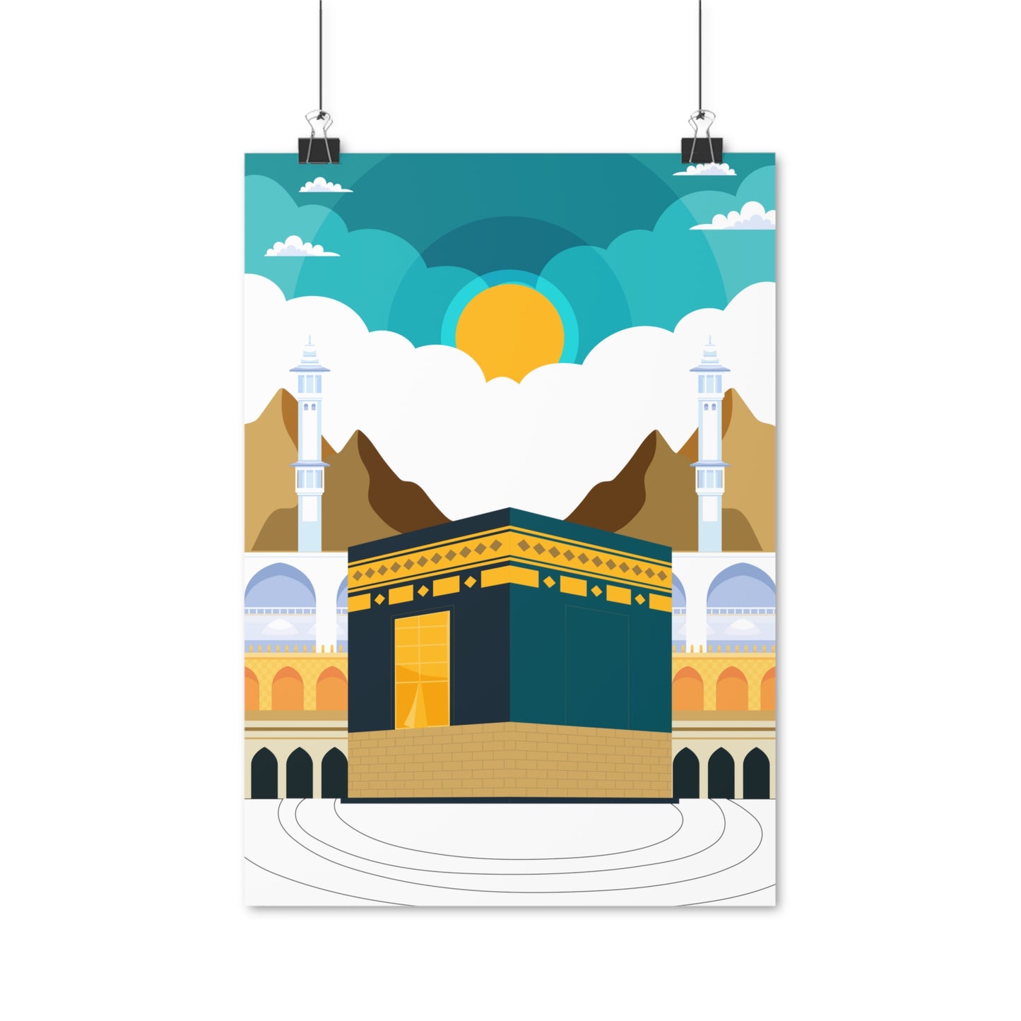 Poster al-Haram Moschee/ Kaaba in Makkah Modern